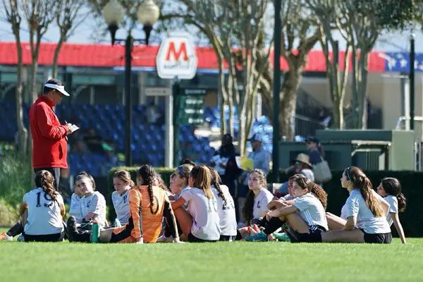 Community Outreach at Girls Soccer Camp on December 29th, 2021.