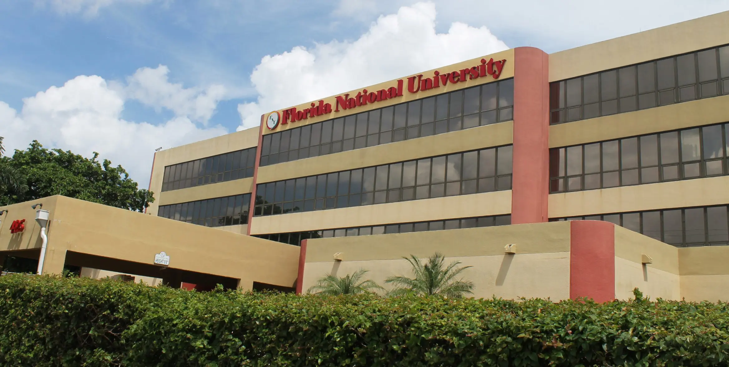 Entrance of the Hialeah Campus, Florida National University.