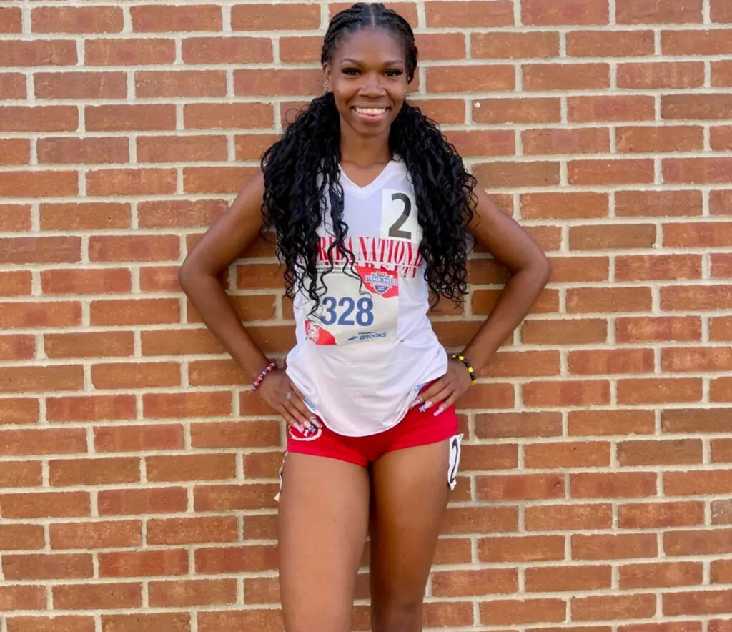 FNU's Joelle Baptiste at NAIA Outdoor Nationals.