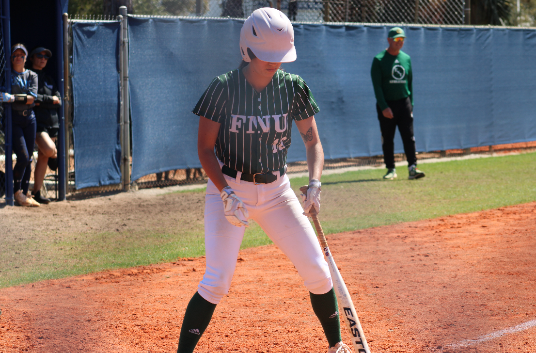 FNU softball player Madison Sanchez.