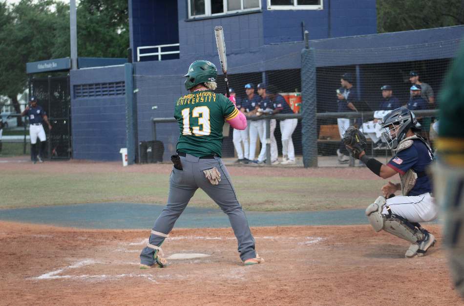 FNU infielder Matthew Gonzalez.