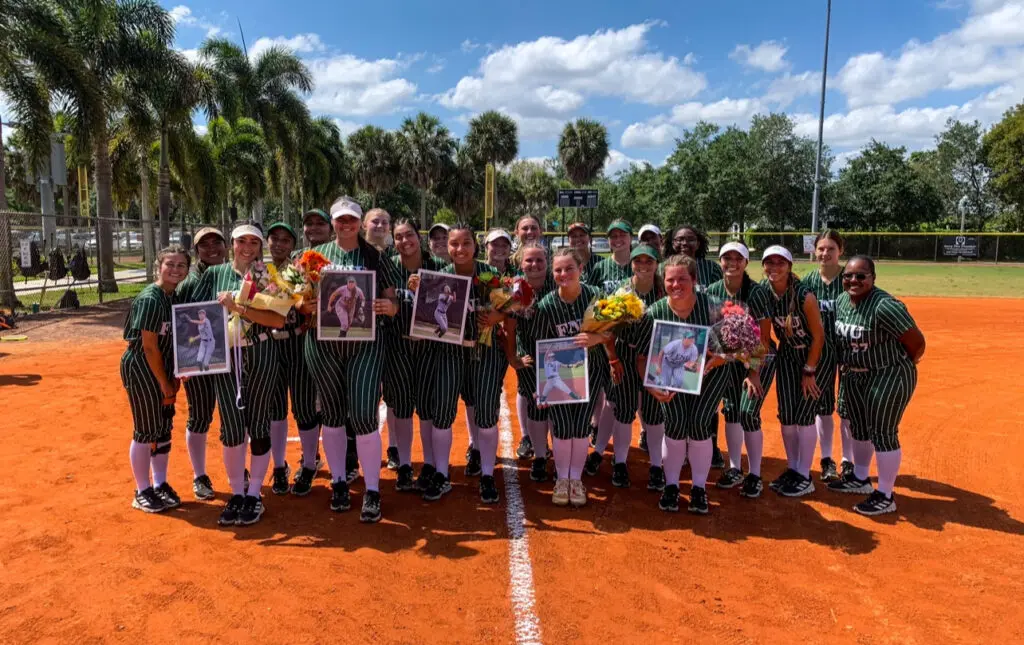 FNU softball senior day group photo.