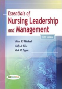 Essentials of Nursing Leadership and Management Textbook