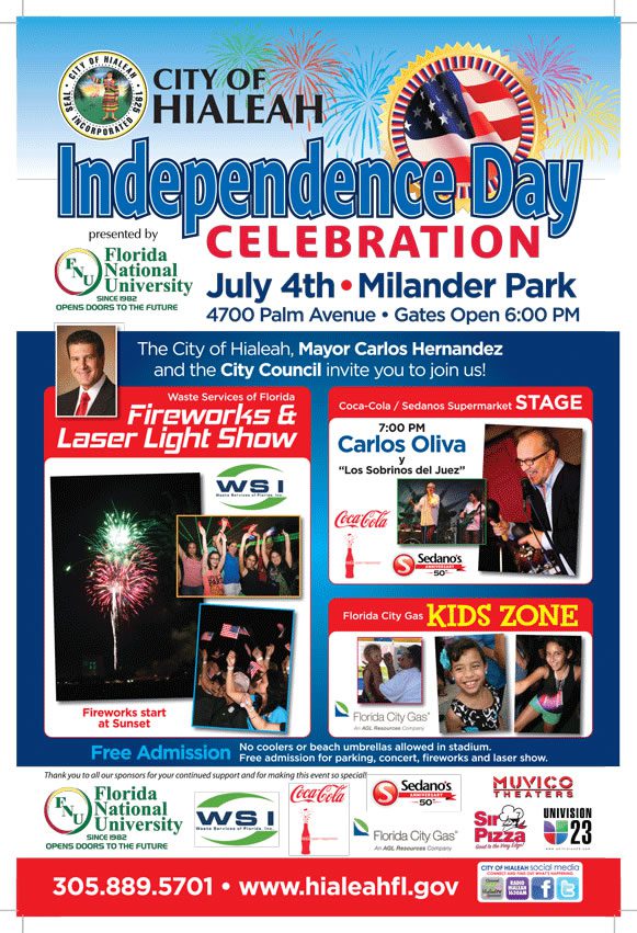 Join FNU at Milander Park for a Fourth of July Celebration Florida