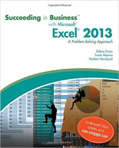 Succeding in Business with Microsoft Excel 2013, Problem Solving Approach, 1st Edition