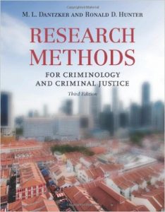 Research Methods for Criminology and Criminal Justice, 3rd Edition