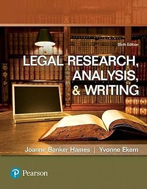 Legal Research, Analysis, and Writing 6th Edition